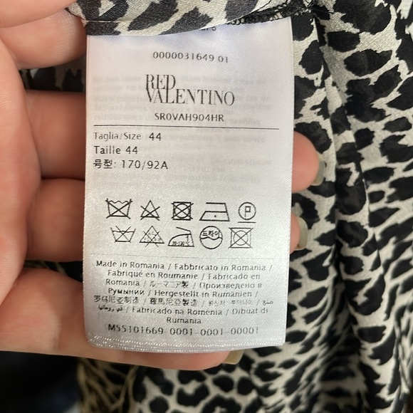 RED VALENTINEO Silk Dress Size 44 - Picture 8 of 9